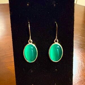 green dangling earrings 🆕